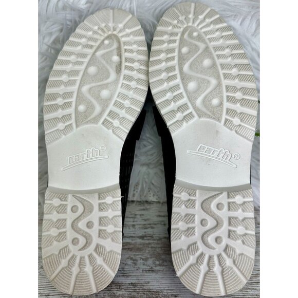 EARTH Loafer Women’s Size 9.5 Black Flat‎ Shoe Masio Leather Perforated Slip On - Picture 10 of 16
